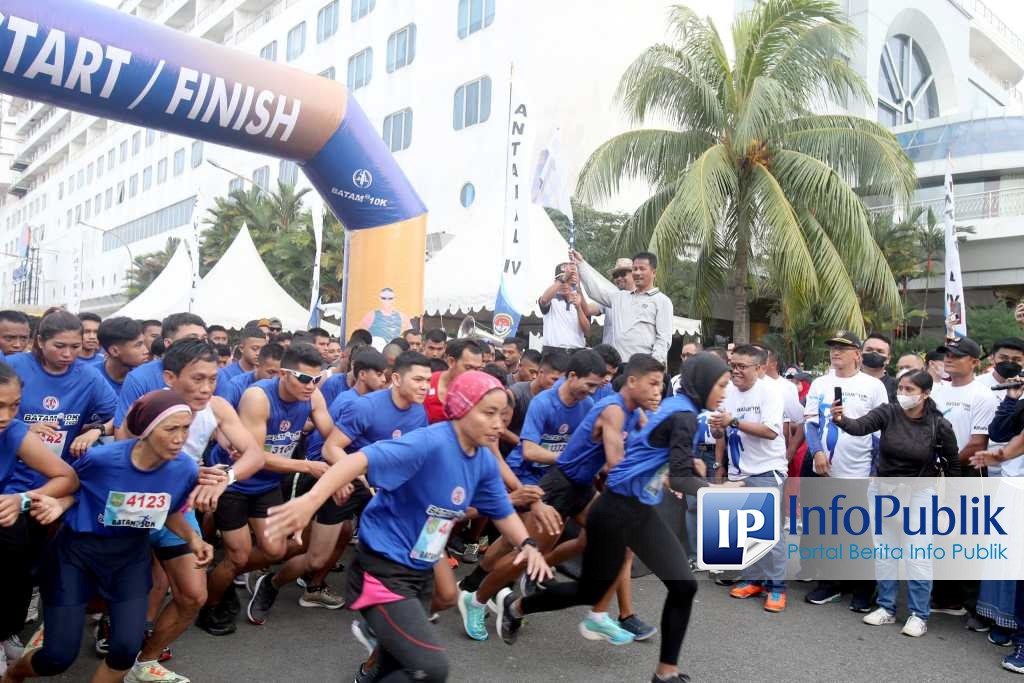 Infopublik Gaungkan Batam Kota Baru Rudi Lepas Marathon Batam K