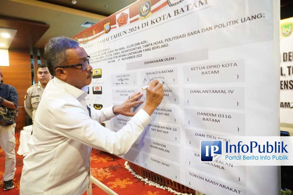 InfoPublik Dukung Pemilu Damai Tahun 2024 Wakili Wako Rudi Jefridin