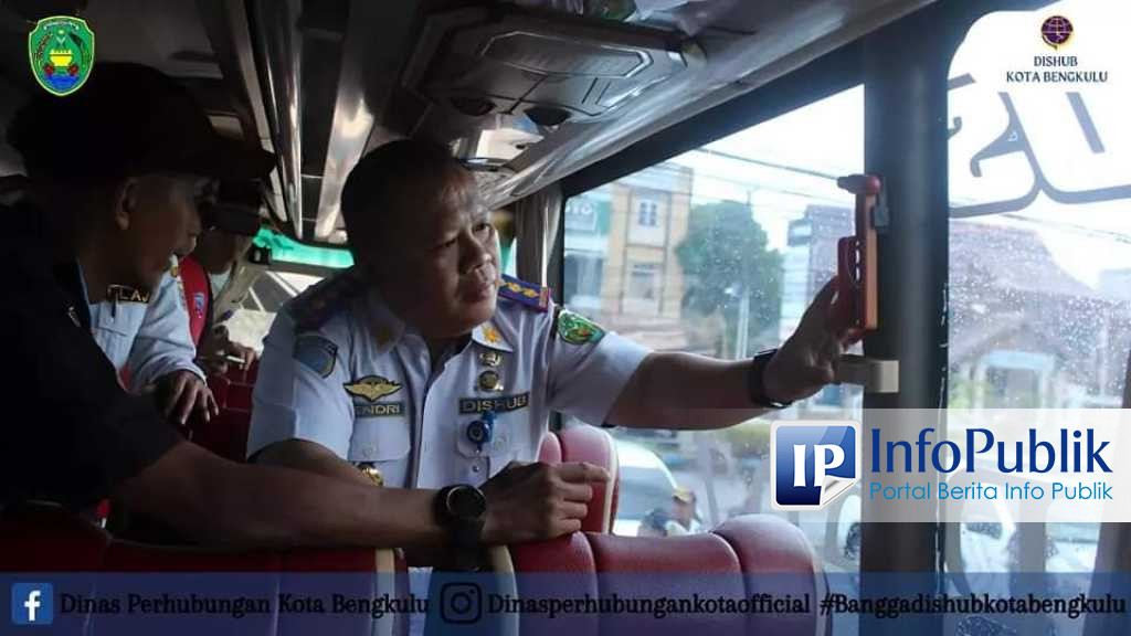 Infopublik Pastikan Mudik Aman Dishub Cek Kelaikan Bus Di Kota Bengkulu