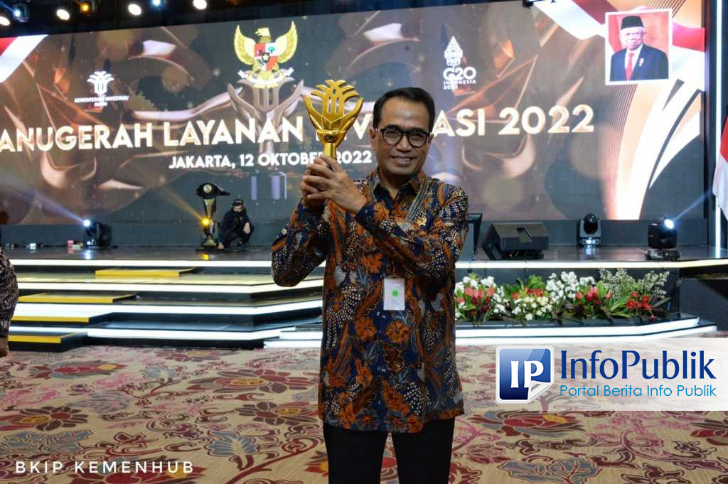 Infopublik Kemenhub Terbaik Pertama Anugerah Layanan Investasi