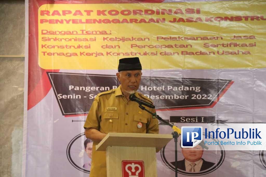 Infopublik Gubernur Sumbar Sampaikan Target Pembangunan Infrastruktur