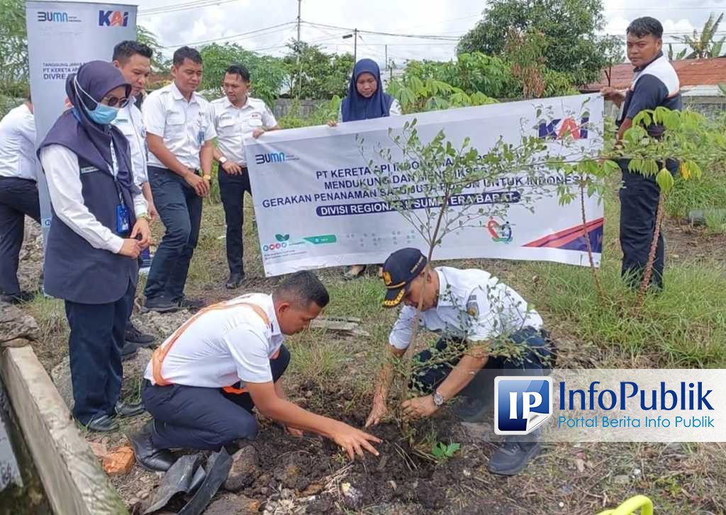 Infopublik Kai Divre Ii Sumbar Hijaukan Stasiun Padang