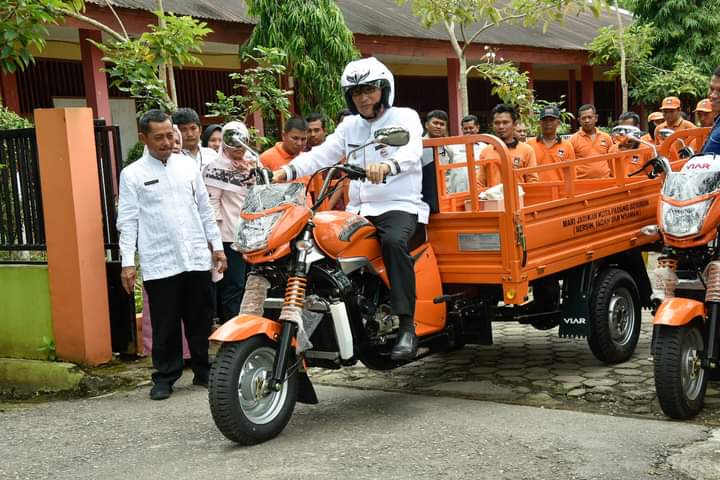 Infopublik Pemko Padang Tambah Unit Bentor Pengangkut Sampah