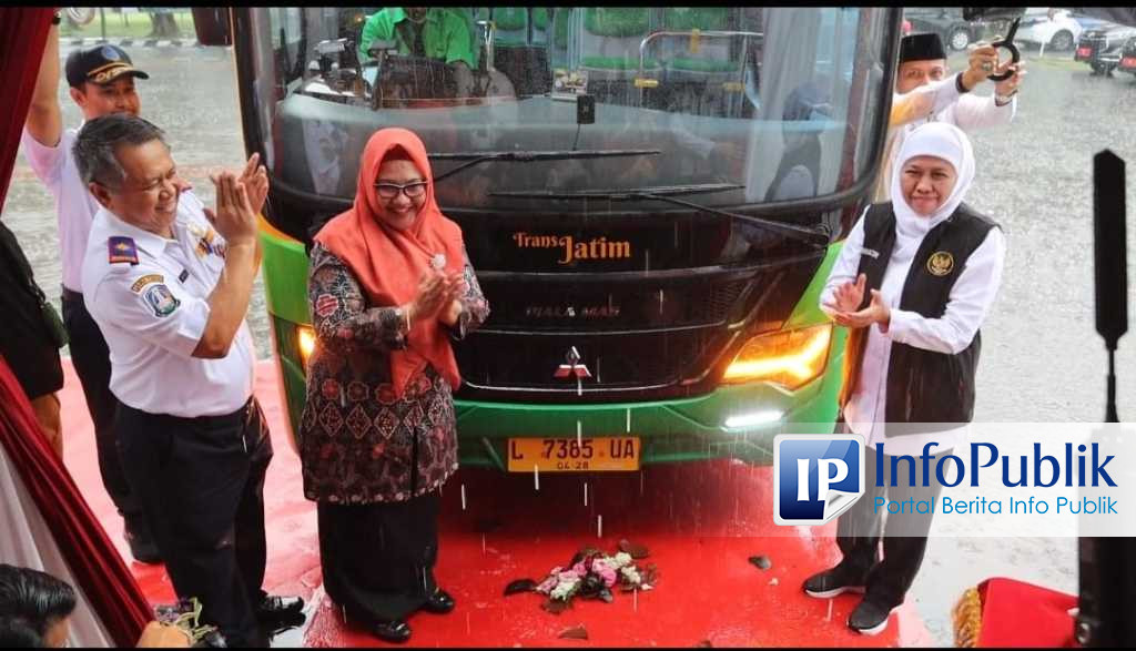 Infopublik Gubernur Khofifah Luncurkan Tambahan Armada Bus Trans