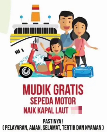 InfoPublik Cara Mendaftar Mudik Gratis Sepeda Motor Dengan Kapal Laut