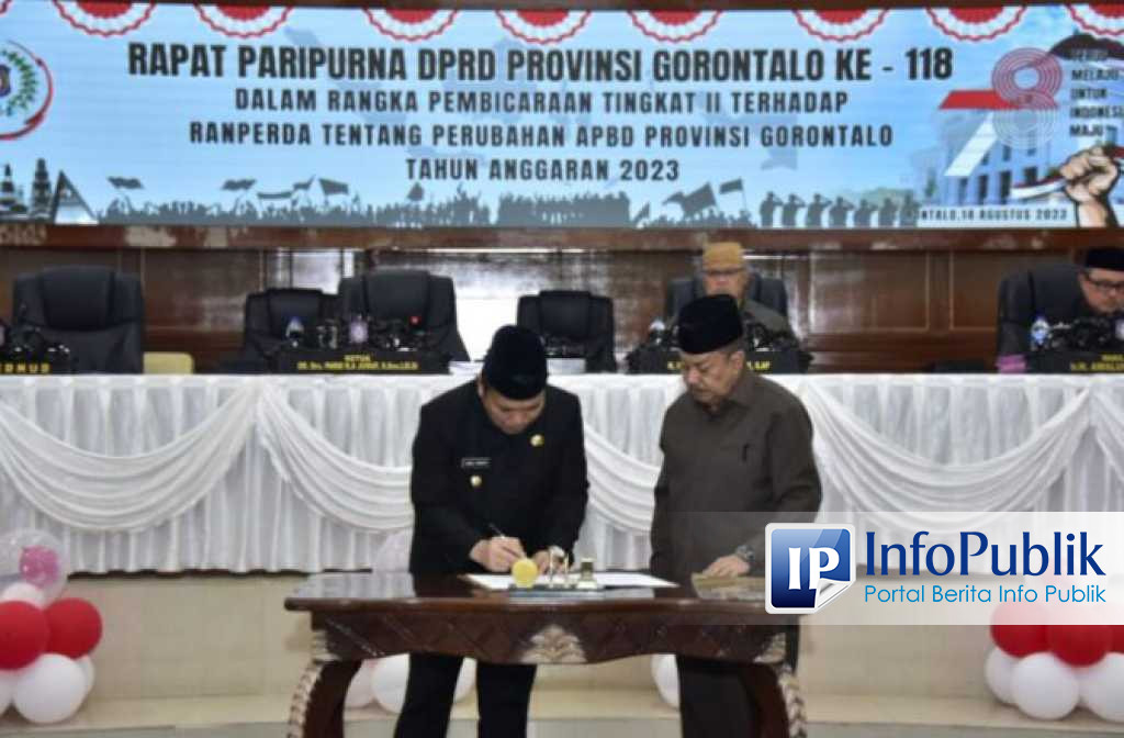 Infopublik Perda Apbd Perubahan Ditetapkan Penjagub Gorontalo