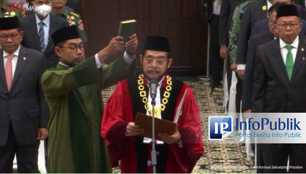 Infopublik Presiden Jokowi Hadiri Pengucapan Sumpah Ketua Dan Wakil