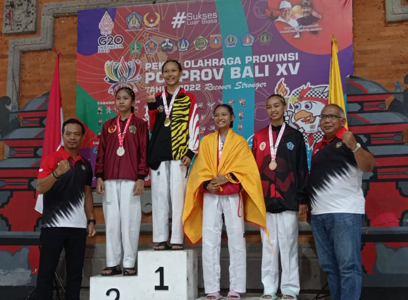 InfoPublik Taekwondo Buleleng Raih Emas Pertama Pada Porprov Bali XV 2022