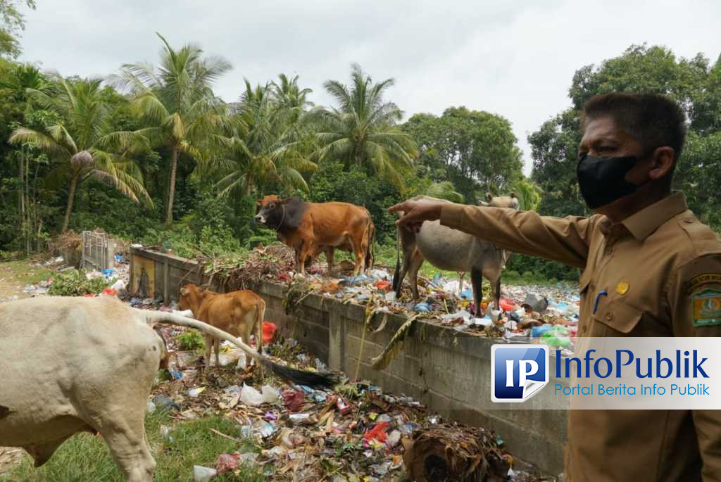 InfoPublik Sampah Berserakan Kadis DLH Kunjungi TPS Kemukiman Lamlhom