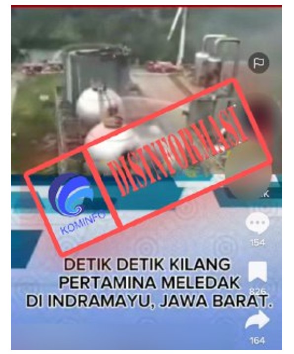 InfoPublik CEK FAKTA Video Ledakan Kilang Pertamina Di Indramayu