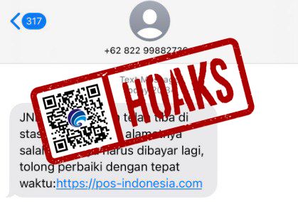 InfoPublik CEK FAKTA SMS Pemberitahuan Salah Alamat Mengatasnamakan