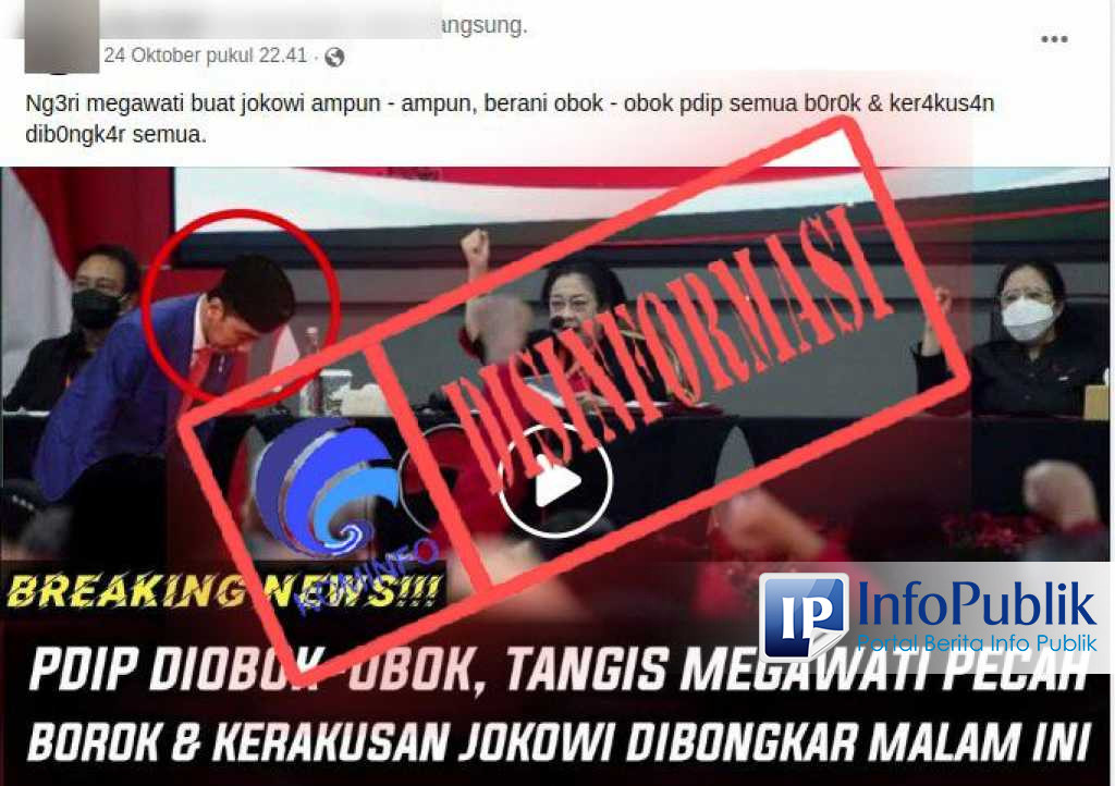 Infopublik Cek Fakta Megawati Marah Besar Karena Presiden Jokowi