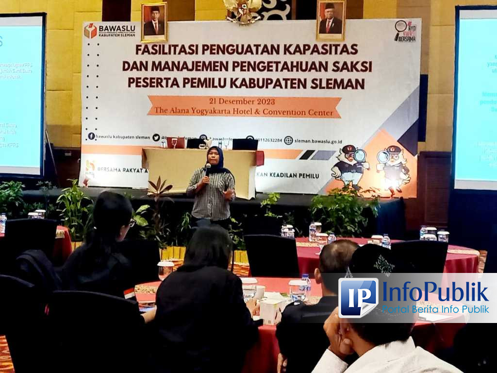 Infopublik Bawaslu Sleman Fasilitasi Penguatan Kapasitas Saksi Parpol