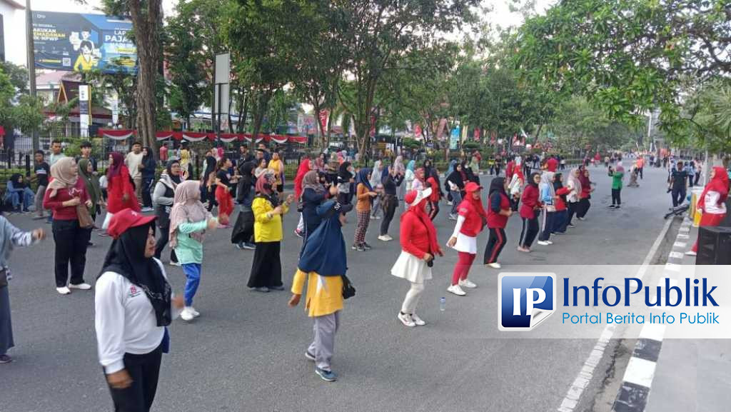 InfoPublik Perkuat Literasi Dan Senam Sehat Bagi Warga Unilak