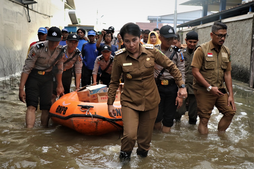 Infopublik Tinjau Titik Lokasi Banjir