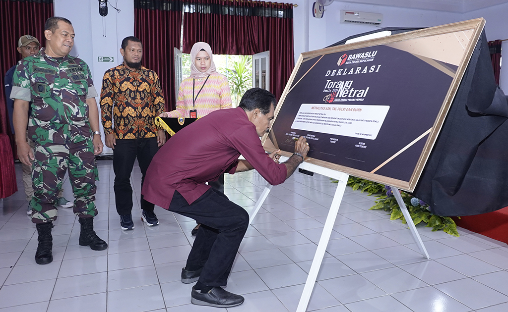 InfoPublik PENANDATANGANAN DEKLARASI DAMAI PEMILU 2024