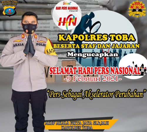 InfoPublik - Hari Pers Nasional, Kapolres Toba Beri Ucapan Selamat