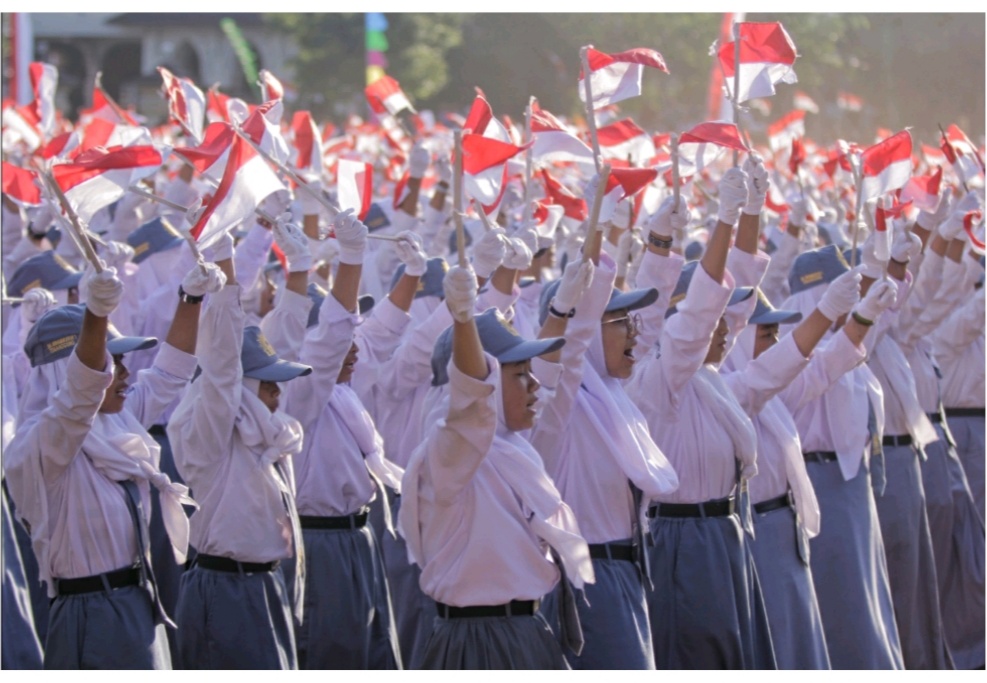 InfoPublik Aubade 1000 Pelajar Semarakan Perayaan HUT ke 74 RI