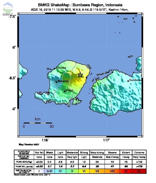Infopublik Gempa Susulan M 6 5 Kembali Guncang Pulau Lombok Tidak Berpotensi Tsunami