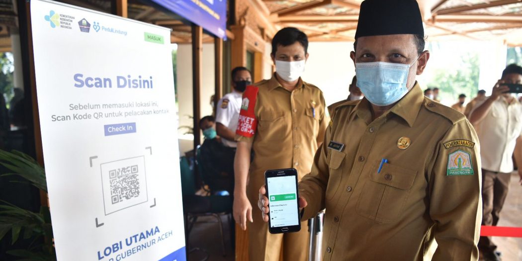 Infopublik Aplikasi Pedulilindungi Mulai Diterapkan Di Kantor Gubernur