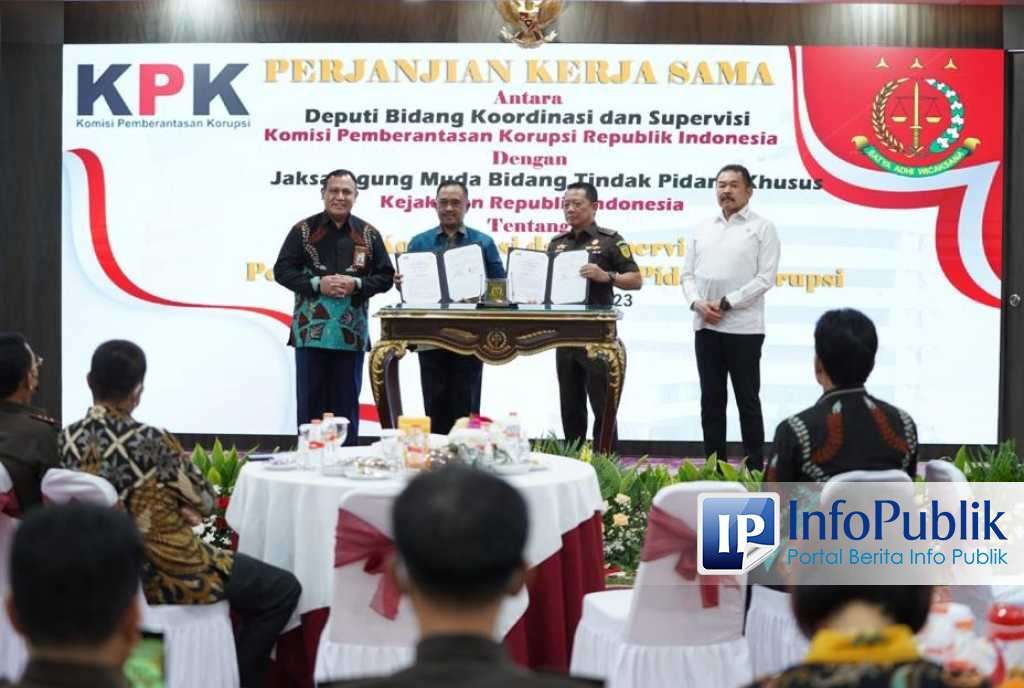 Infopublik Kejagung Dan Kpk Teken Perjanjian Kerja Sama Pemberantasan Korupsi