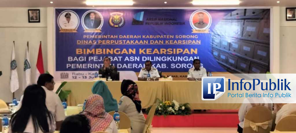 Infopublik Kelola Kearsipan Daerah Pj Bupati Sorong Beri Rapor Merah