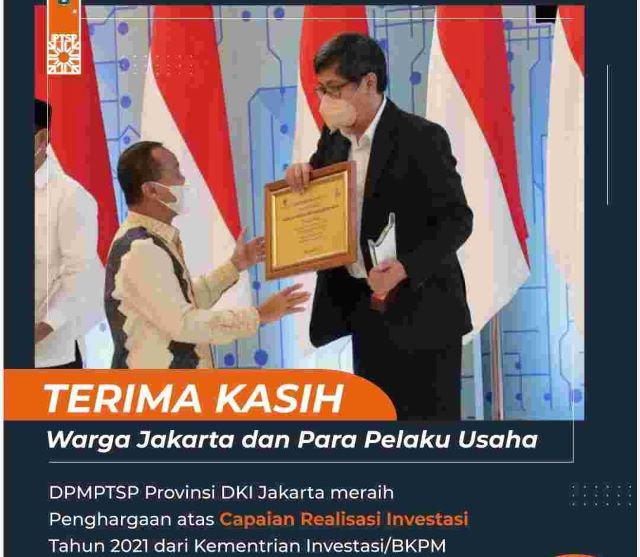 InfoPublik - Pemprov DKI Terima Penghargaan Atas Capaian Realisasi ...