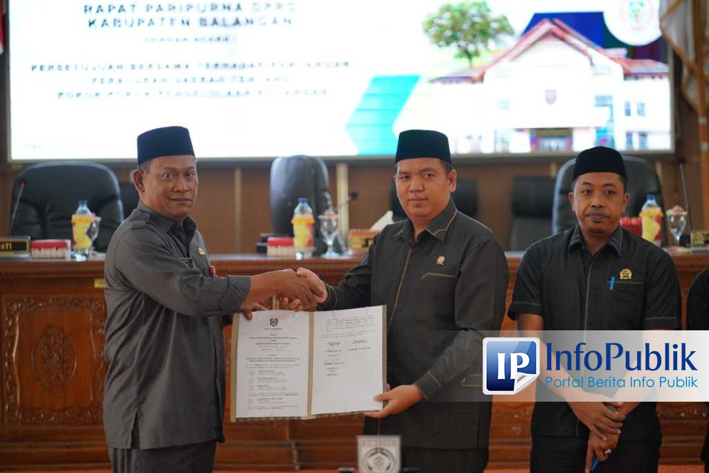 InfoPublik - Persetujuan Bersama Raperda Kabupaten Balangan Tentang ...