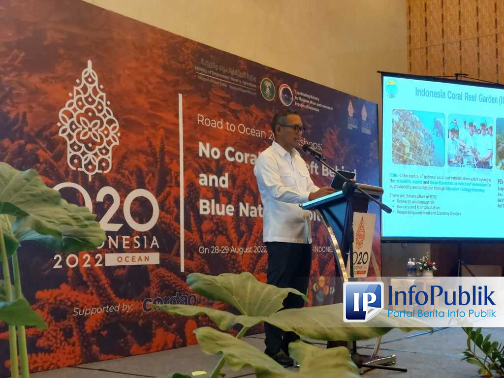 InfoPublik - Indonesia Ajak Negara G20 Bersama Restorasi Terumbu Karang