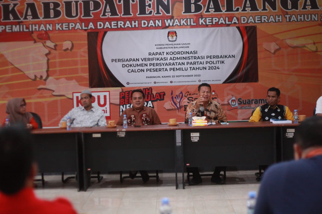 InfoPublik - KPU Balangan Gelar Rakor Persiapan Verifikasi Administrasi ...