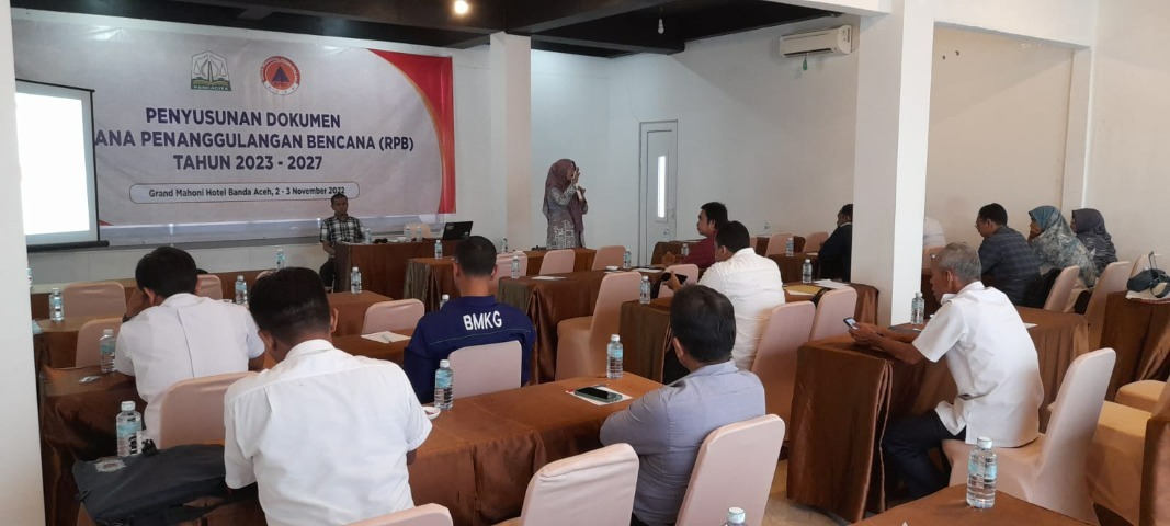 InfoPublik - BPBA Gelar Penyusunan Dokumen Rencana Penanggulangan Bencana