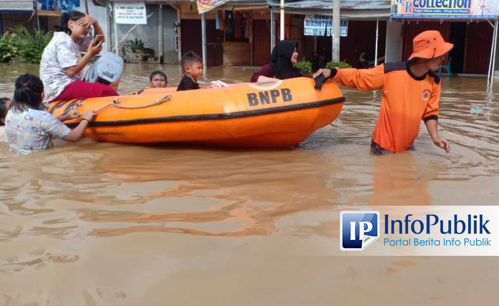 Infopublik Bpbd Evakuasi Warga Terdampak Banjir Di Rokan Hulu