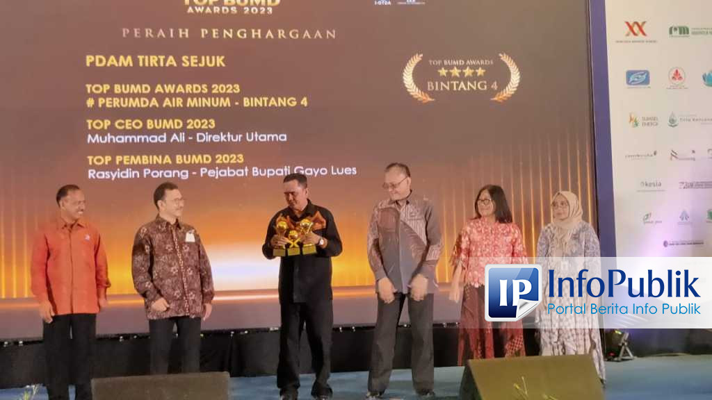 InfoPublik - PDAM Tirta Sejuk Raih Penghargaan 3 Kategori TOP BUMD ...