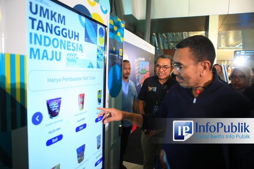 Infopublik Bandara Soetta Sediakan Vending Machine Produk Umkm