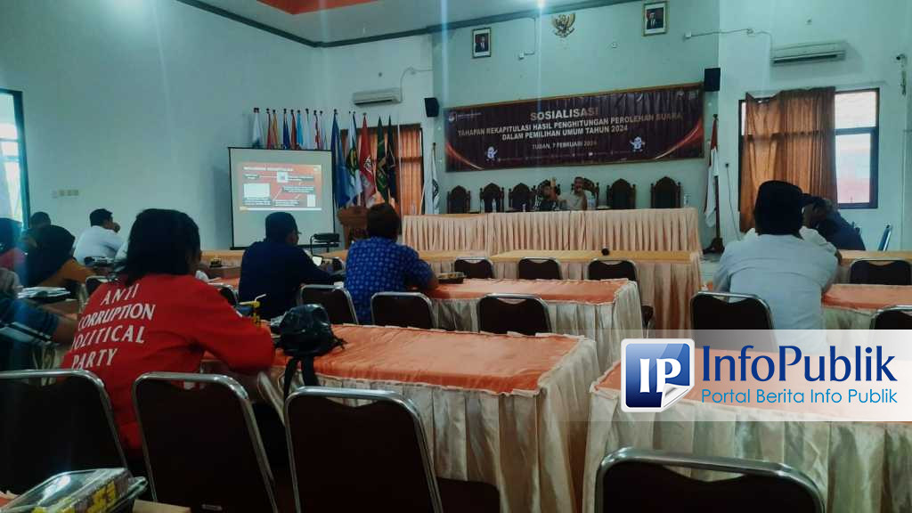 Infopublik Kpu Tuban Gelar Sosialisasi Rekapitulasi Perolehan Suara