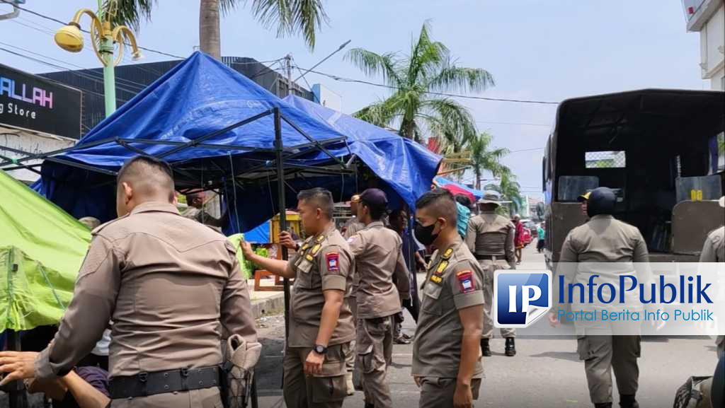 InfoPublik Tim Gabungan Bersama Satpol PP Tertibkan PKL Di Kawasan