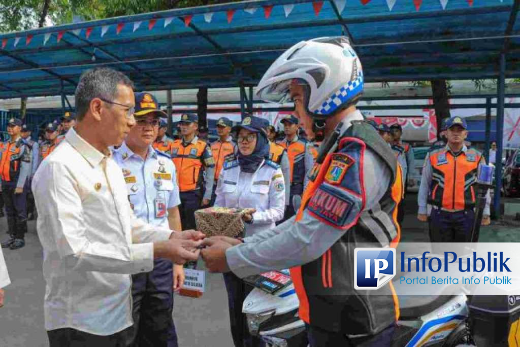 Infopublik Pj Gubernur Heru Serahkan Motor Dinas Listrik Kepada