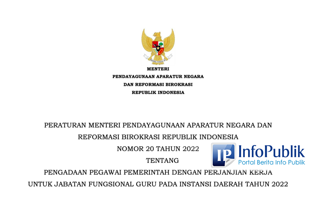 Infopublik Tiga Kategori Pelamar Prioritas Pengadaan Pppk Guru 2022 8808