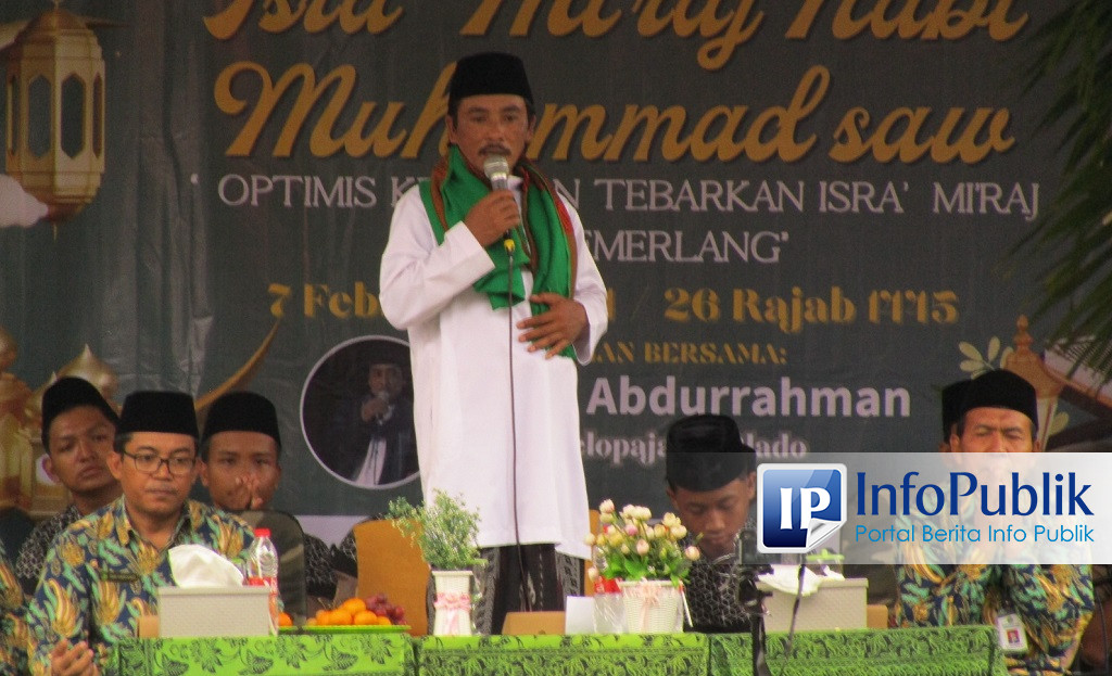 InfoPublik - Teladani Akhlak Rasulullah Lewat Perjalanan Isra Mikraj