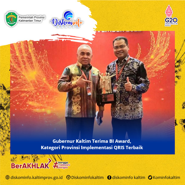 Infopublik Gubernur Kaltim Terima Bi Award Kategori Provinsi