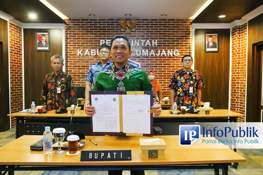 Infopublik Bupati Lumajang Tandatangani Nota Kesepakatan Implementasi Gerakan Menuju Kota