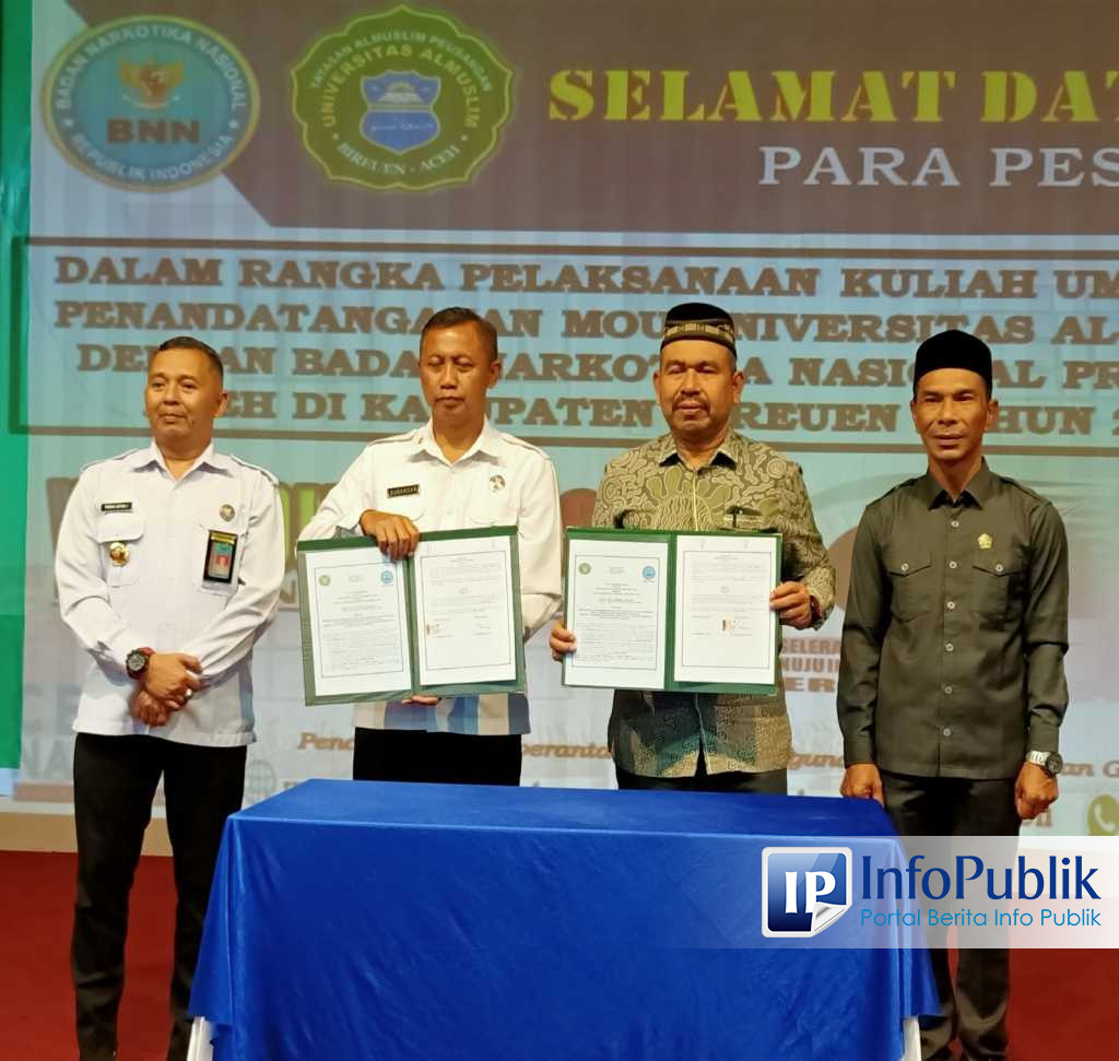 Infopublik Umuslim Bnn Provinsi Aceh Teken Mou Cegah Narkoba