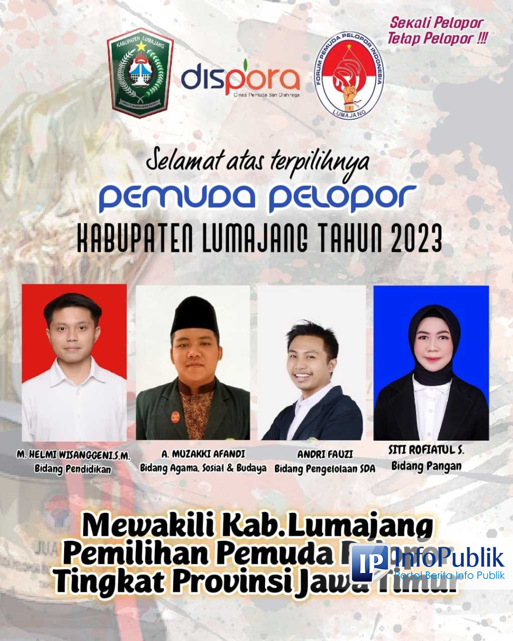 InfoPublik - Empat Pemuda Pelopor Lumajang Ditetapkan Untuk Seleksi ...