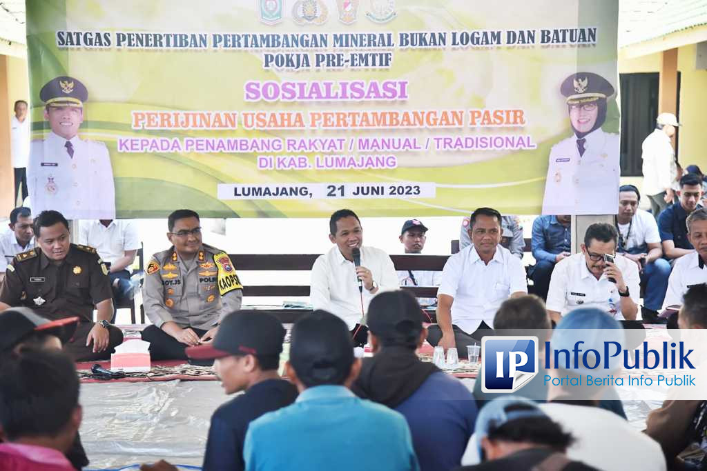 Infopublik Pemkab Lumajang Akan Fasilitasi Penambang Pasir Manual Yang Berizin