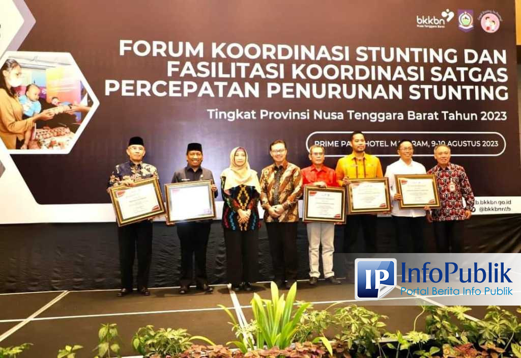 InfoPublik Angka Stunting Terendah Di Provinsi NTB Sumbawa Barat Raih Penghargaan Dari BKKN Pusat