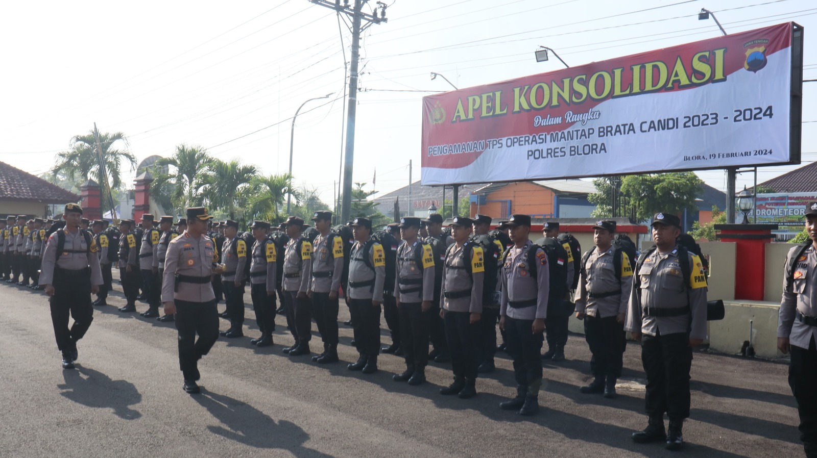 InfoPublik - Polres Blora Melaksanakan Apel Konsolidasi Pengamanan TPS ...