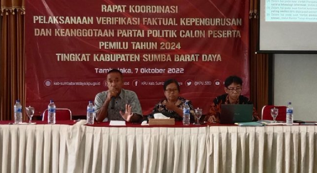 InfoPublik - KPU SBD Gelar Rakor Verifikasi Kepengurusan Dan ...