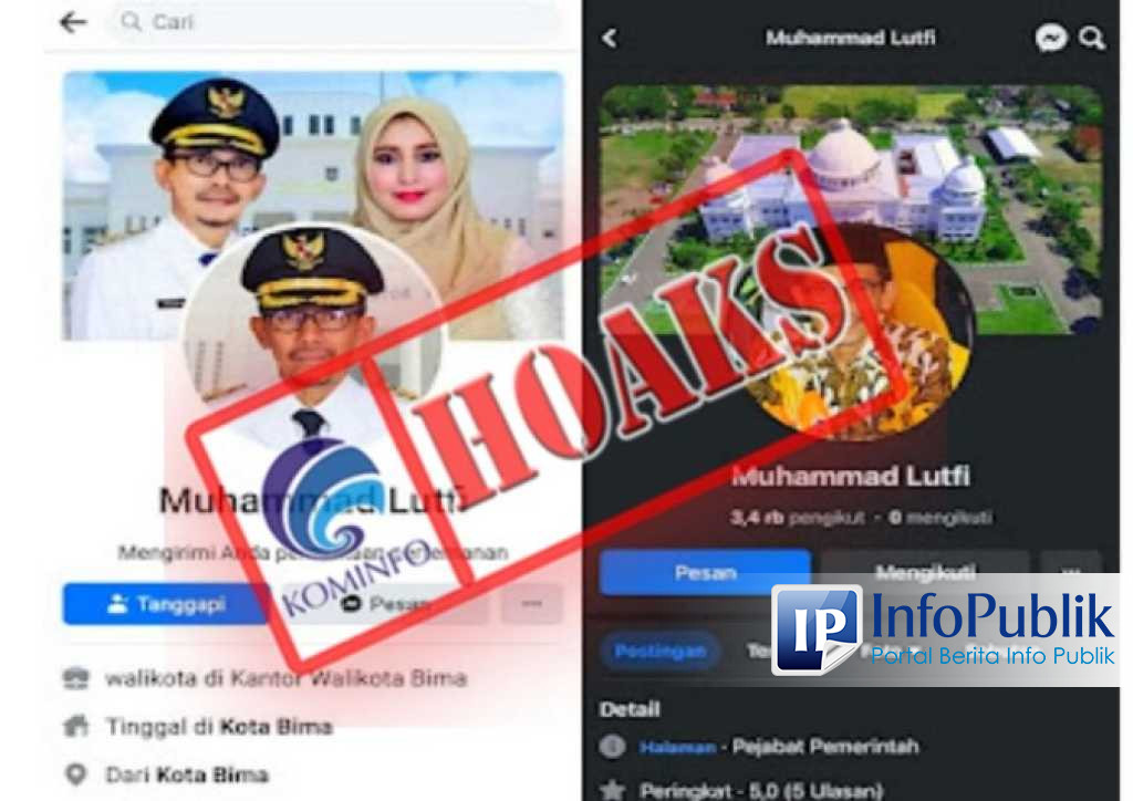 InfoPublik CEK FAKTA Akun Facebook Mengatasnamakan Wali Kota Bima