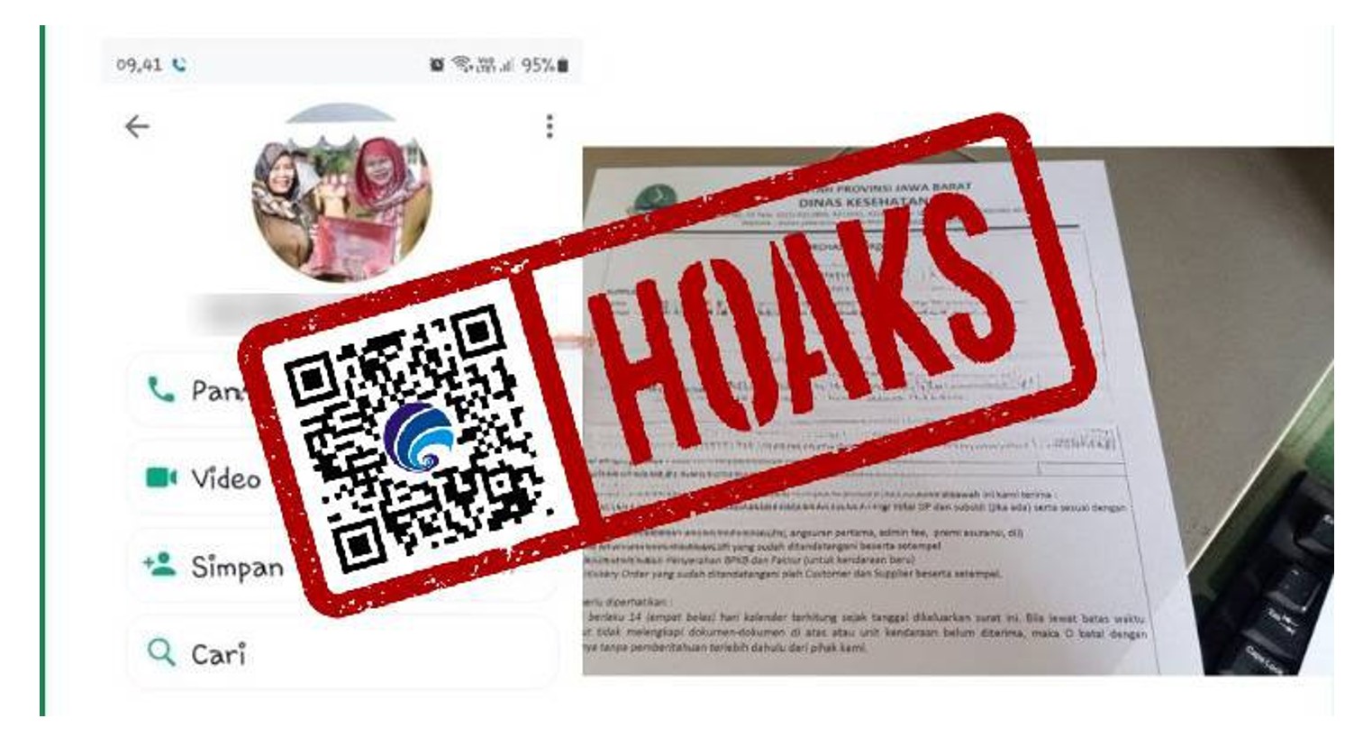 InfoPublik CEK FAKTA Nomor WhatsApp Mengatasnamakan Kepala Dinas Kesehatan Provinsi Jawa Barat