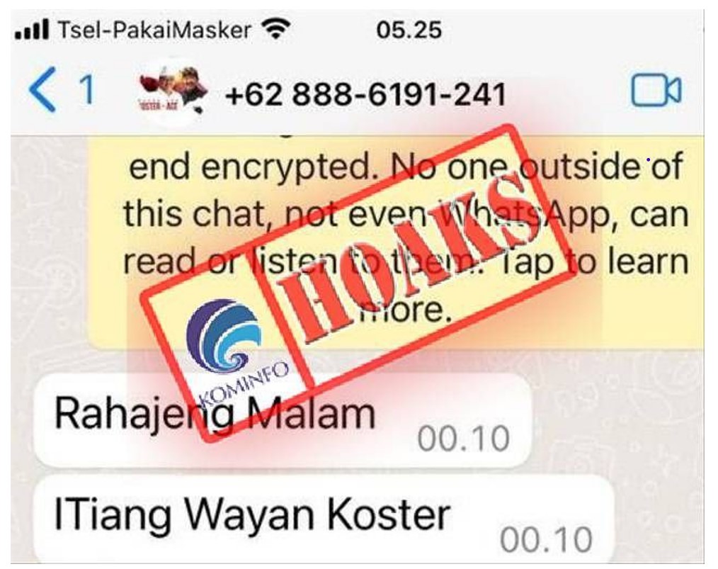 InfoPublik CEK FAKTA Akun WhatsApp Mengatasnamakan Gubernur Bali